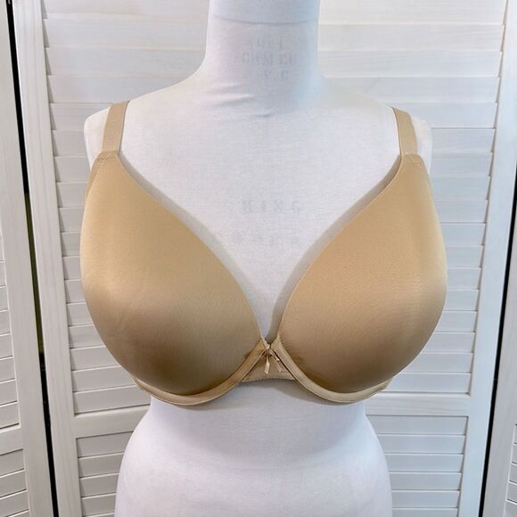Cacique Bra 46DD Deep Plunge Beige Nude - Picture 4 of 15